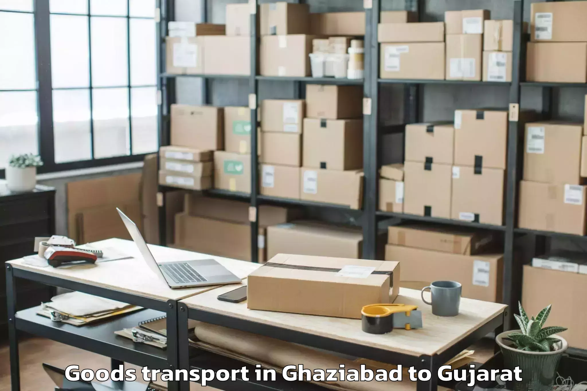 Professional Ghaziabad to Marwadi University Rajkot Goods Transport